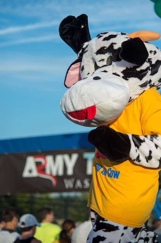 Champ the Cow from the Fisher House cheers on over - PICRYL