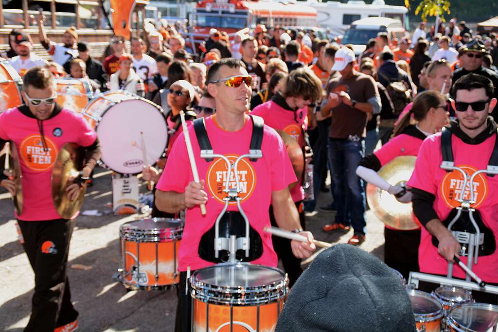 DVIDS - Images - Cleveland Browns Drumline Game Day Manager is a Navy  Recruiter [Image 5 of 10]