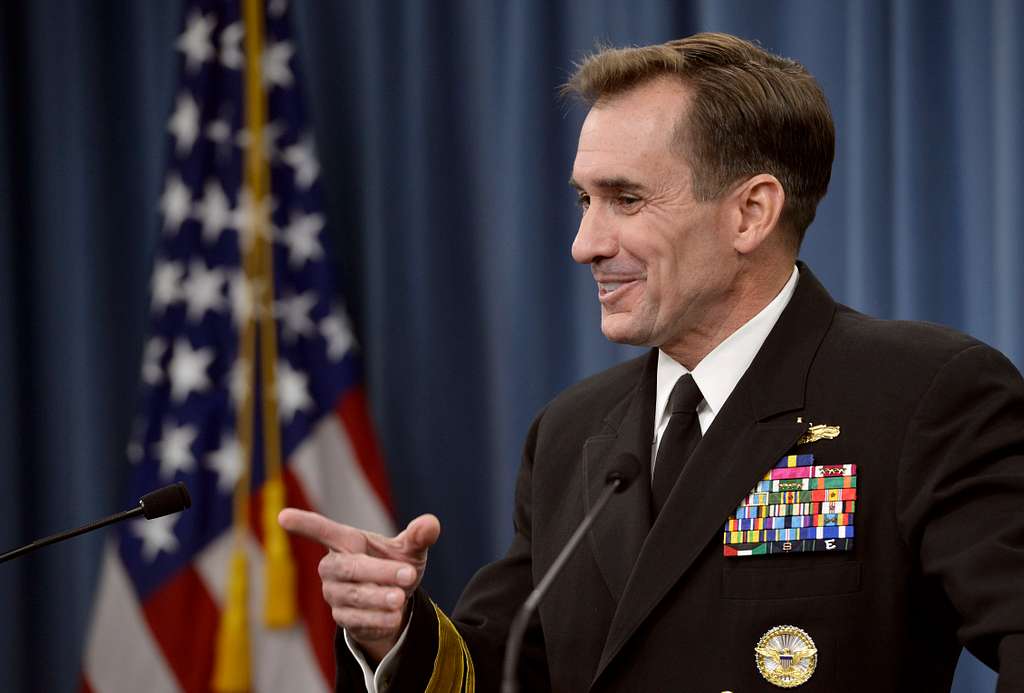 U.S. Navy Rear Adm. John Kirby, the Pentagon press - NARA & DVIDS ...