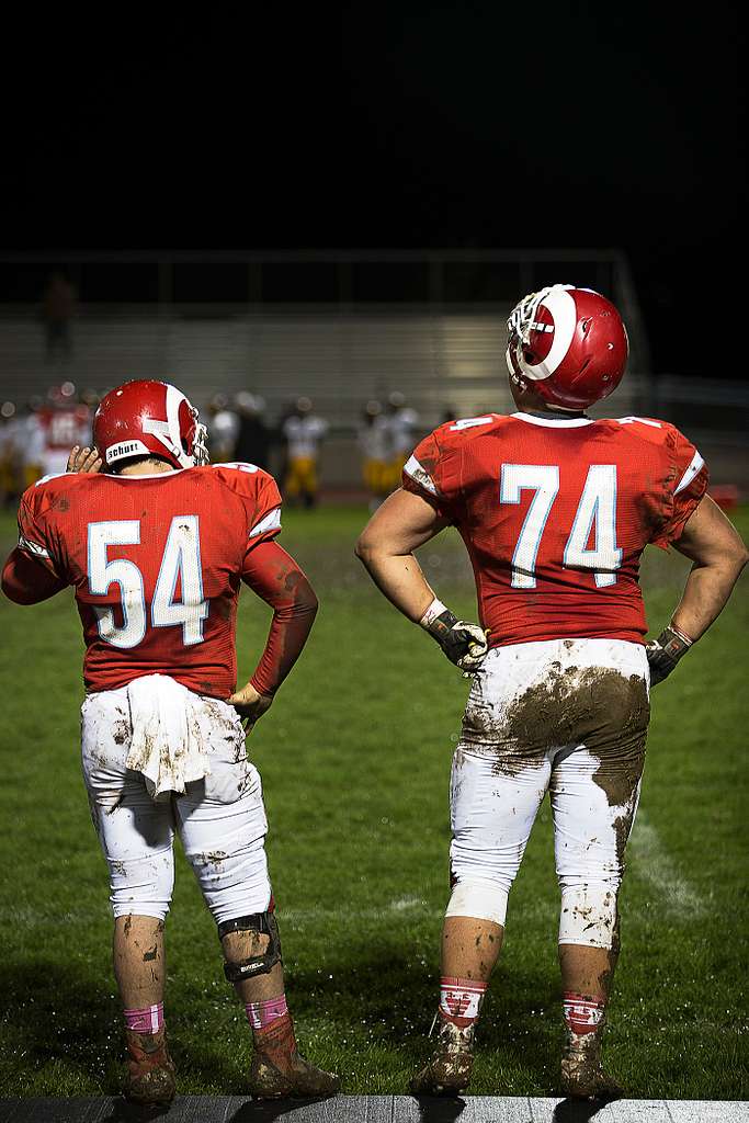 Shane Lemieux (right), a offensive tackle for the West - NARA & DVIDS  Public Domain Archive Public Domain Search