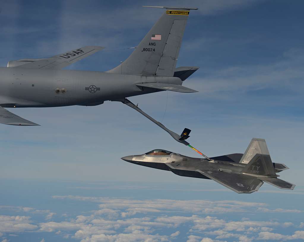 An F-22 Raptor From Tyndall Air Force Base, Fla., Receives - PICRYL ...