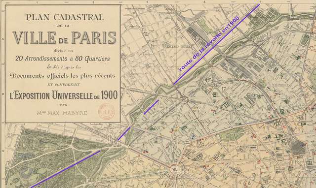 Plan de Paris des Magasins du Bon Marche.: Geographicus Rare