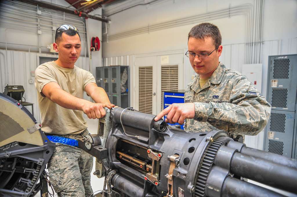 U.S. Air Force Airmen 1st Class Nicholas Danley and - PICRYL - Public ...