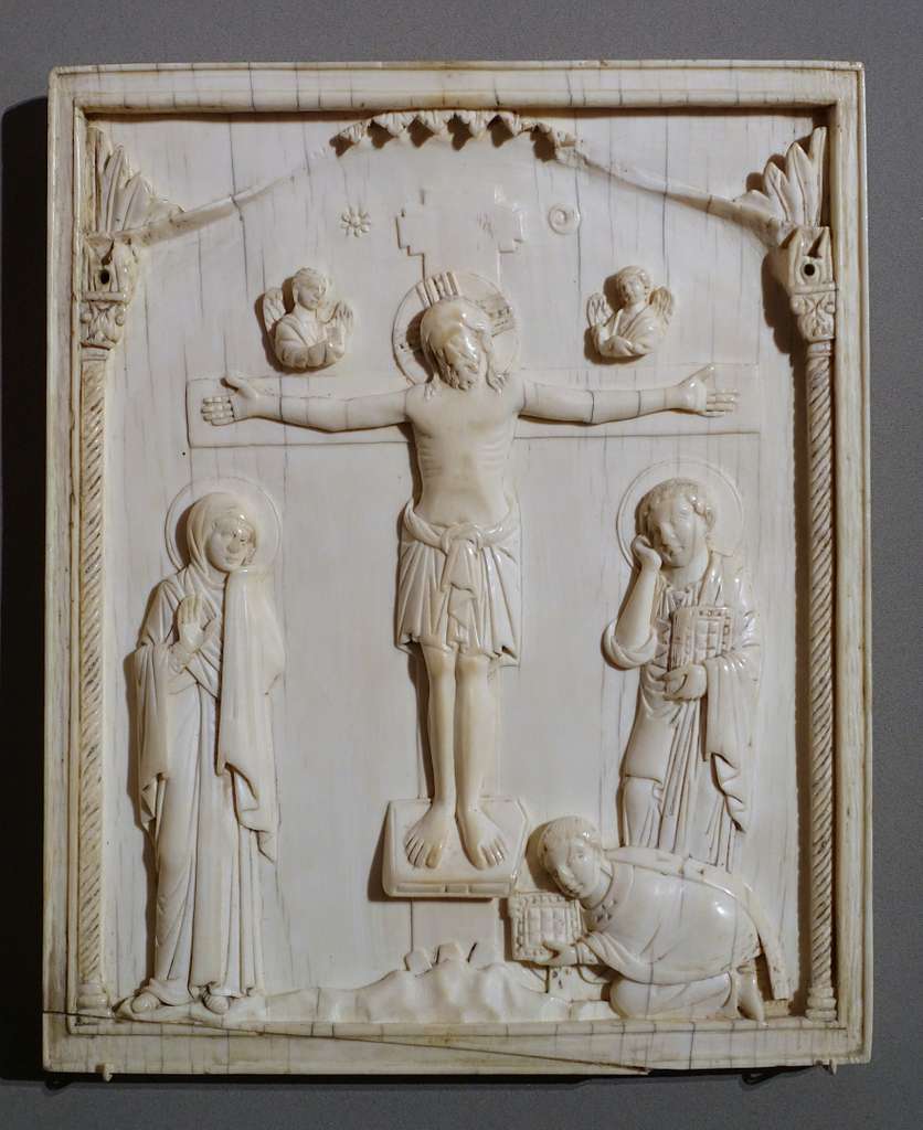 Relief panel with the Crucifixion and the Donor, Eastern Roman Empire ...