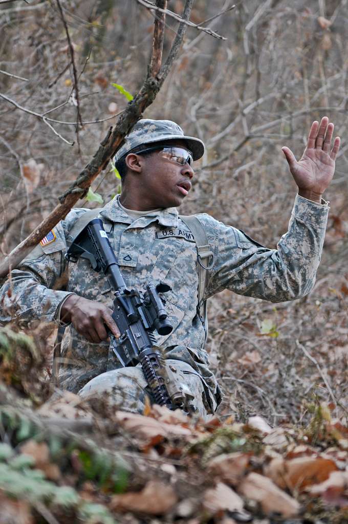 A cavalry scout with the Headquarters and Headquarters - PICRYL