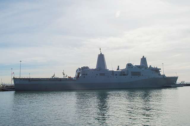 The San Antonio class amphibious transport dock USS - NARA & DVIDS ...