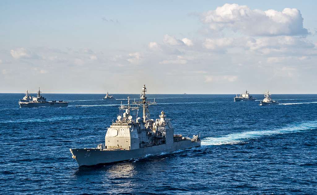 The Ticonderoga-class guided-missile cruiser USS Antietam - PICRYL ...