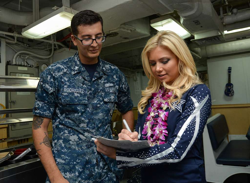 File:Dallas Cowboys Cheerleaders perform aboard USS Bainbridge