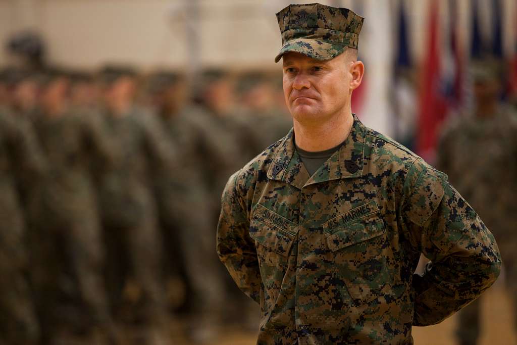 U.S. Marine Corps 1st Sgt. Bradley Simmons, Company - NARA & DVIDS ...