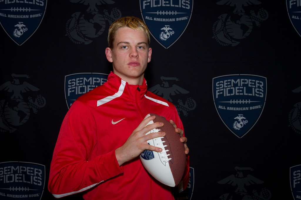 Joe Burrow, a quarterback from Athens High School in - NARA