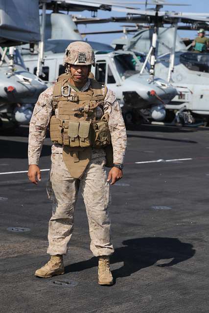 Staff Sgt. Arturo Delcarmen, a platoon sergeant with - PICRYL - Public ...