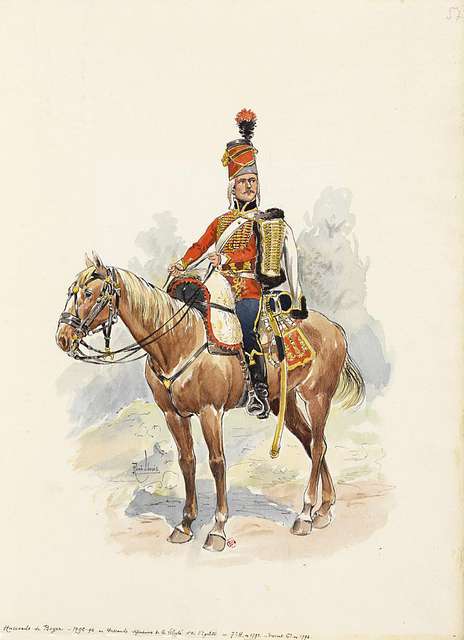 1792-1794 - Hussards de Boyer ou Hussards défenseur de la Liberté et de ...