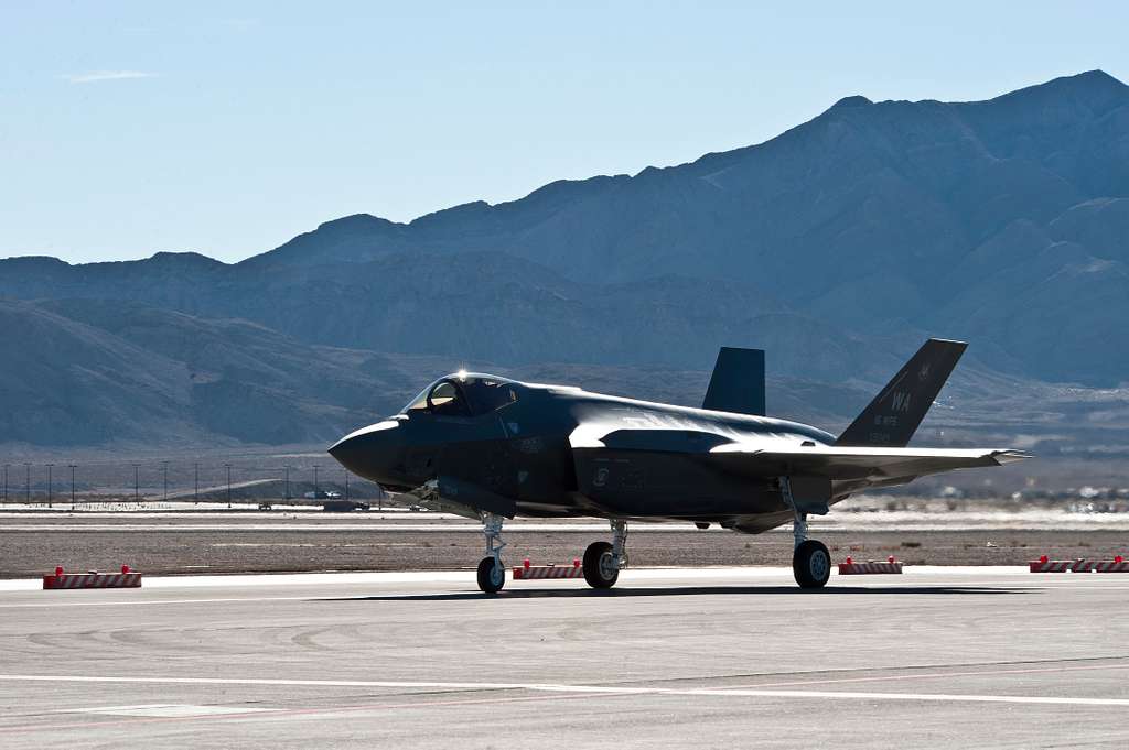 An F-35a Lightning Ii, Piloted By Capt. Brent Golden, - Picryl Public 