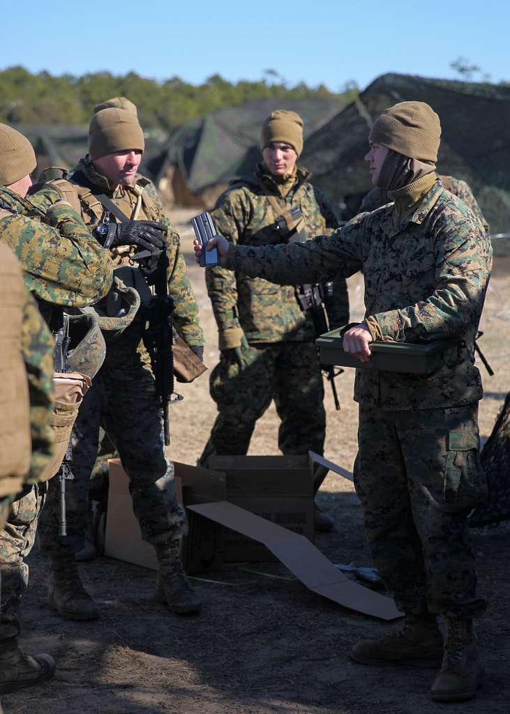 A Marine With Headquarters Battalion, 2nd Marine Division, - NARA ...