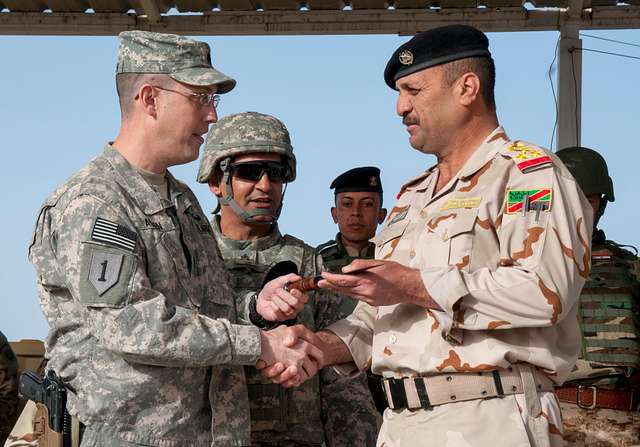 U.S. Army Lt. Col. Scott Allen, left, commander of - PICRYL Public ...