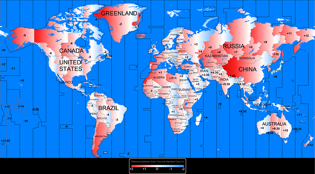 Time Zone World Map - World in maps