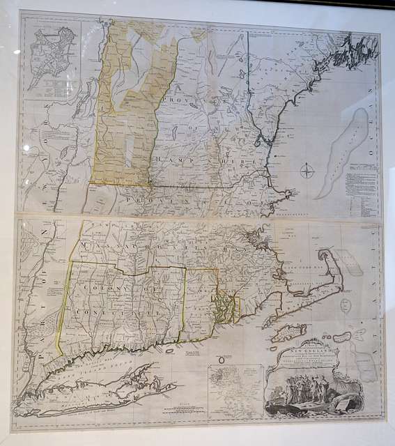 A Map of the Most Inhabited Part of New England, by Thomas Jefferys ...