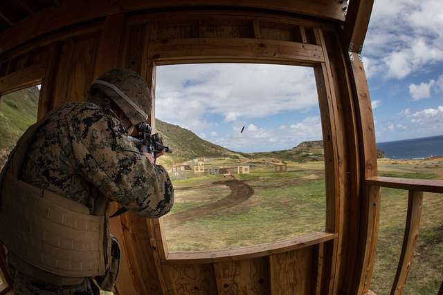 A Marine With Scout Sniper Platoon, Weapons Company, - NARA & DVIDS ...