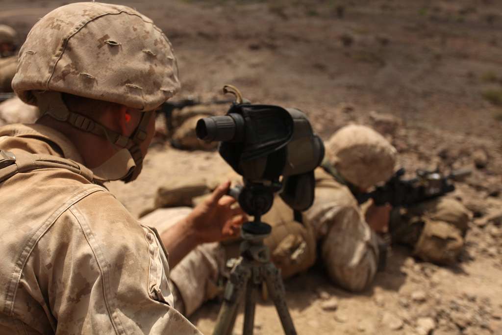 A Scout Sniper With Weapons Company, Battalion Landing - NARA & DVIDS ...