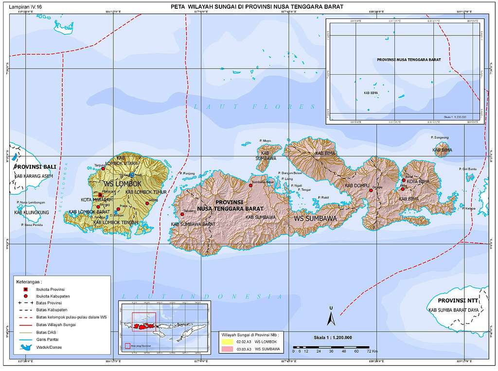 Peta Wilayah Sungai di Provinsi Nusa Tenggara Barat - PICRYL - Public ...