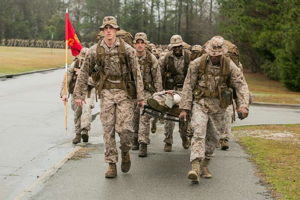 Marines With 2nd Battalion, 2nd Marine Regiment, Hike - PICRYL Public ...