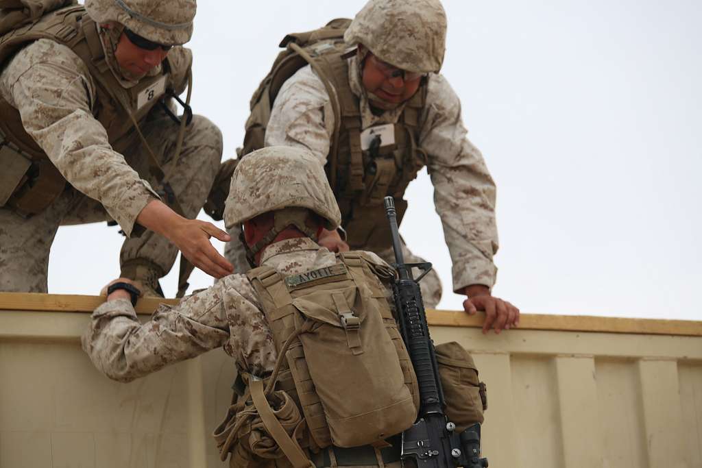 Lance Cpl. Brody Bradley left and Cpl. Victor NARA DVIDS