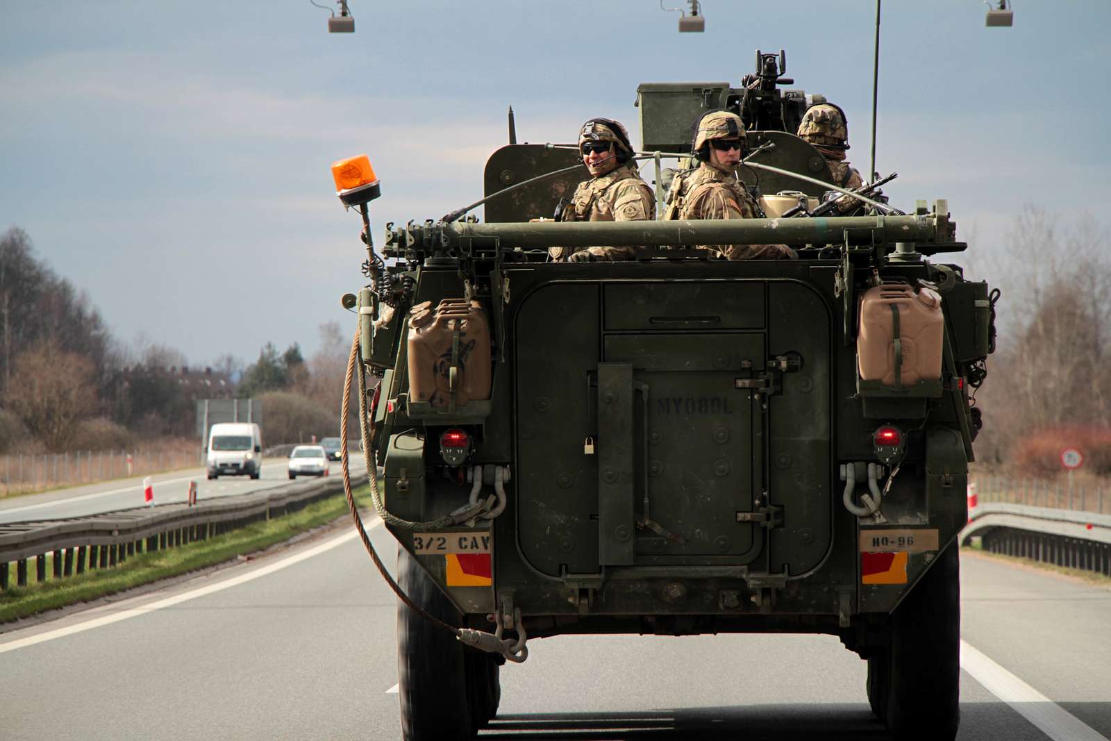 A Stryker Armored Vehicle From Lightning Troop, 3-2 - NARA & DVIDS ...