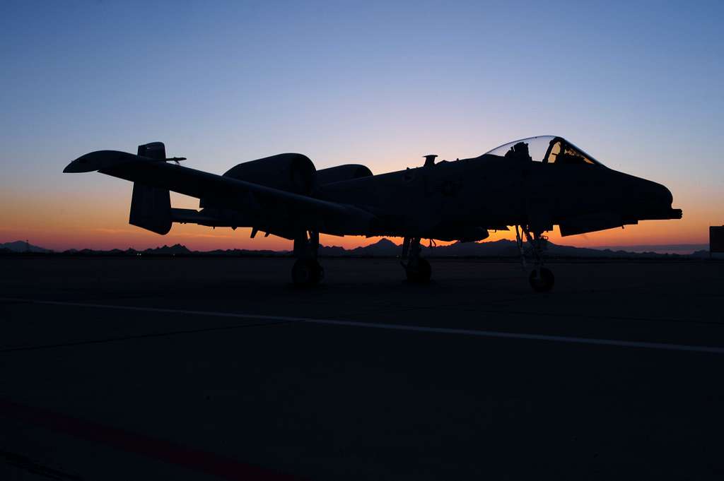 An A-10C Thunderbolt II sits on the flight line at - PICRYL Public ...