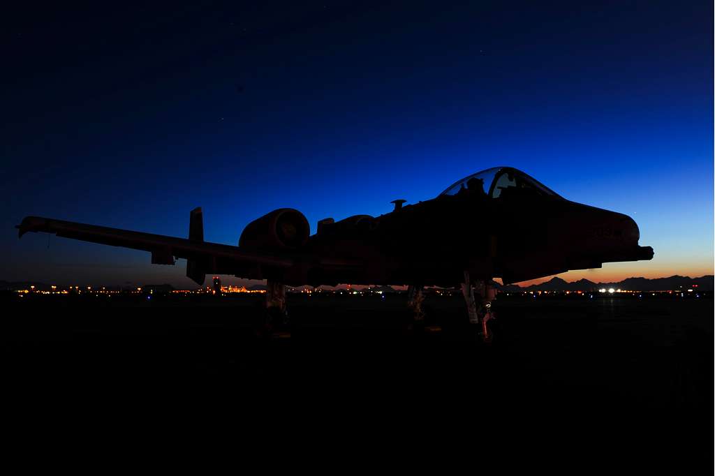 An A-10C Thunderbolt II sits on the flight line at - PICRYL Public ...