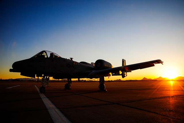 An A-10C Thunderbolt II sits on the flight line at - NARA & DVIDS ...