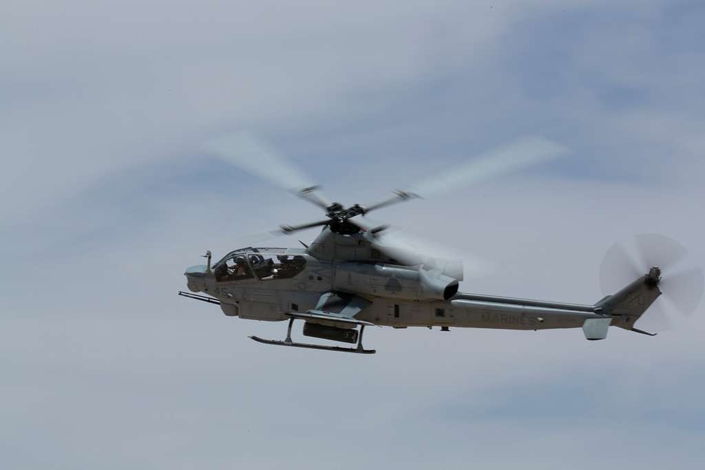 A U.S. Marine Corps AH-1Z Viper helicopter assigned - PICRYL - Public ...