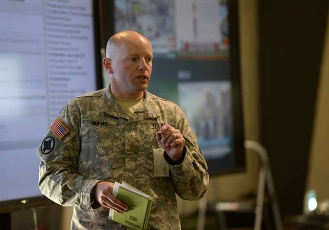 U.S. Army Maj. John Burns, battle captain, Joint Task - NARA & DVIDS ...