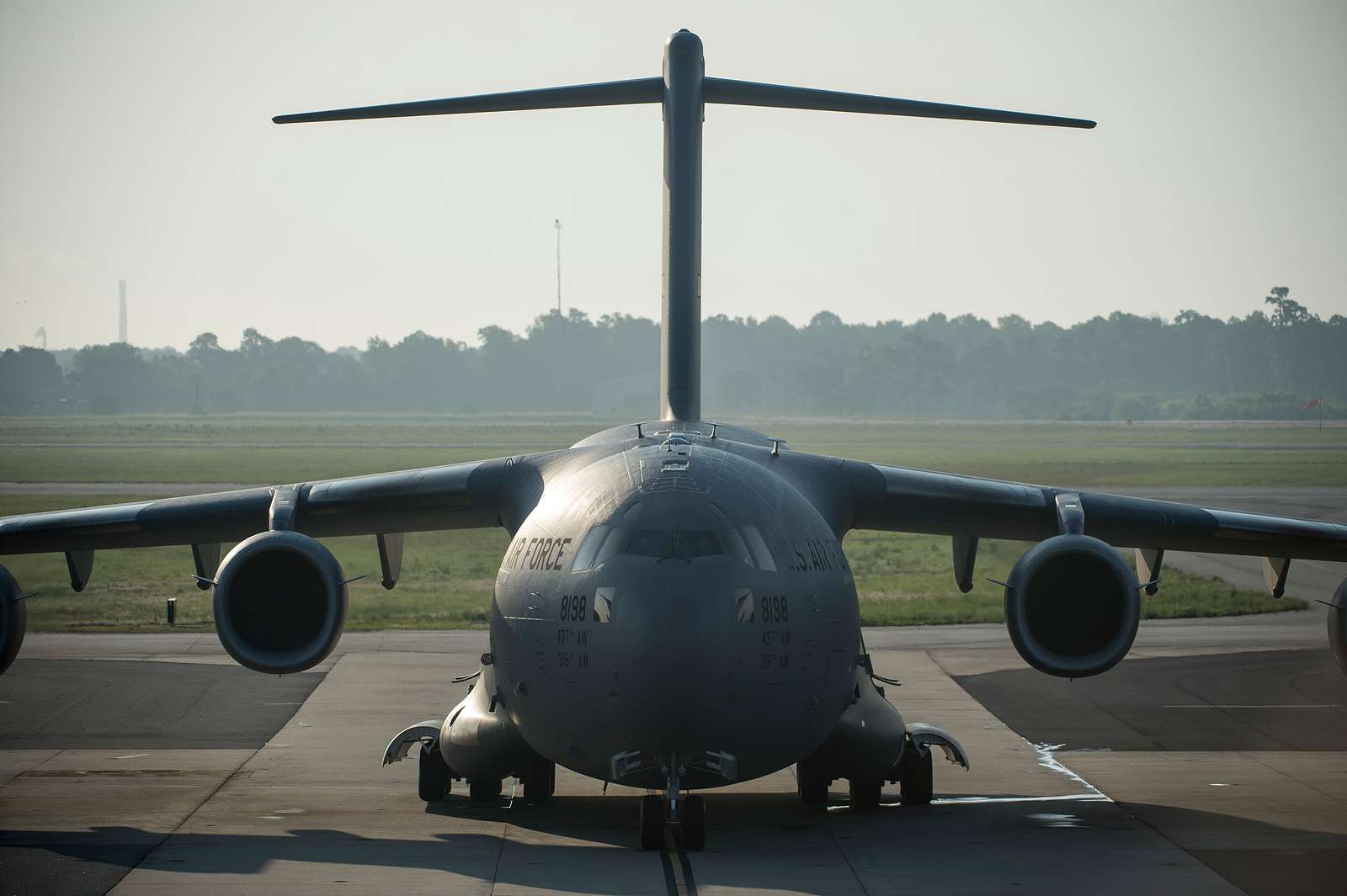 A C-17 Globemaster III waits on the flightline May - NARA & DVIDS ...