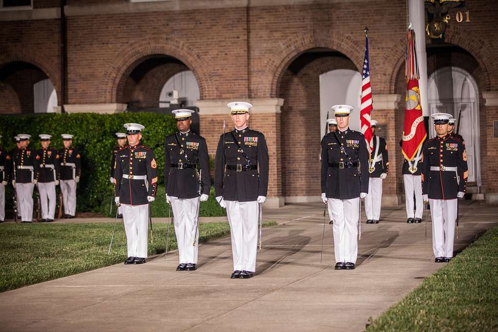 The Box and Staff representing Marine Barracks Washington - PICRYL ...