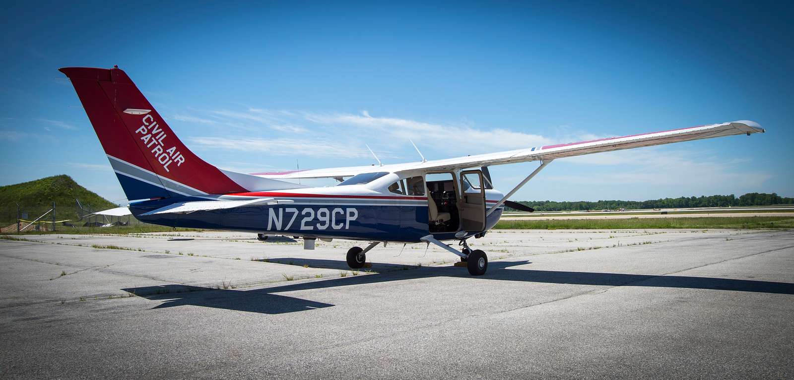 A Civil Air Patrol Cessna is parked on the flight line - NARA & DVIDS ...