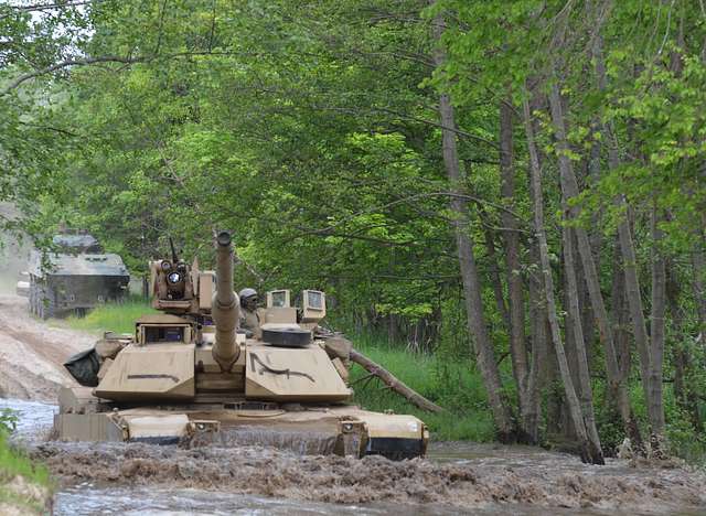 An M1A2 Abrams Main Battle Tank Crew Assigned To Company - NARA & DVIDS ...