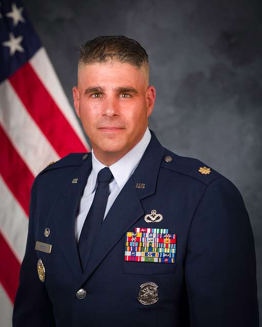 Official portrait, Commander, the US Air Force Honor Guard, Maj ...