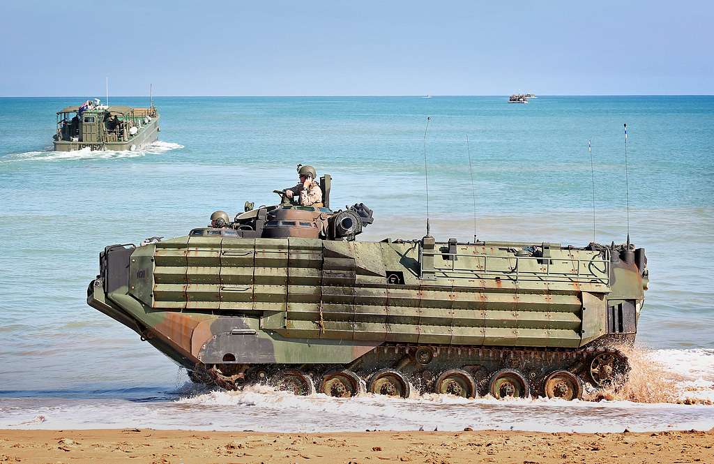 A United States Marine Corps Assault Amphibian Vehicle - NARA & DVIDS ...