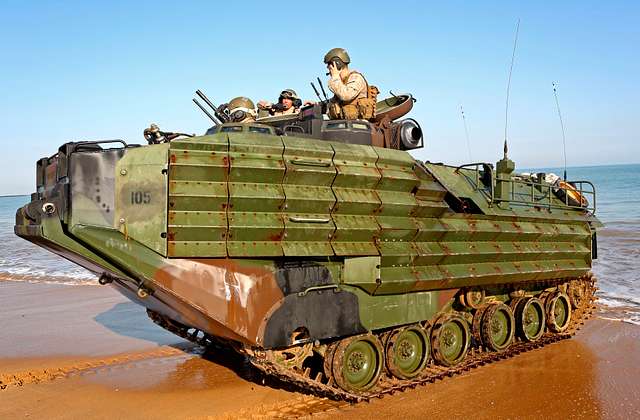 A United States Marine Corps Assault Amphibian Vehicle - NARA & DVIDS ...