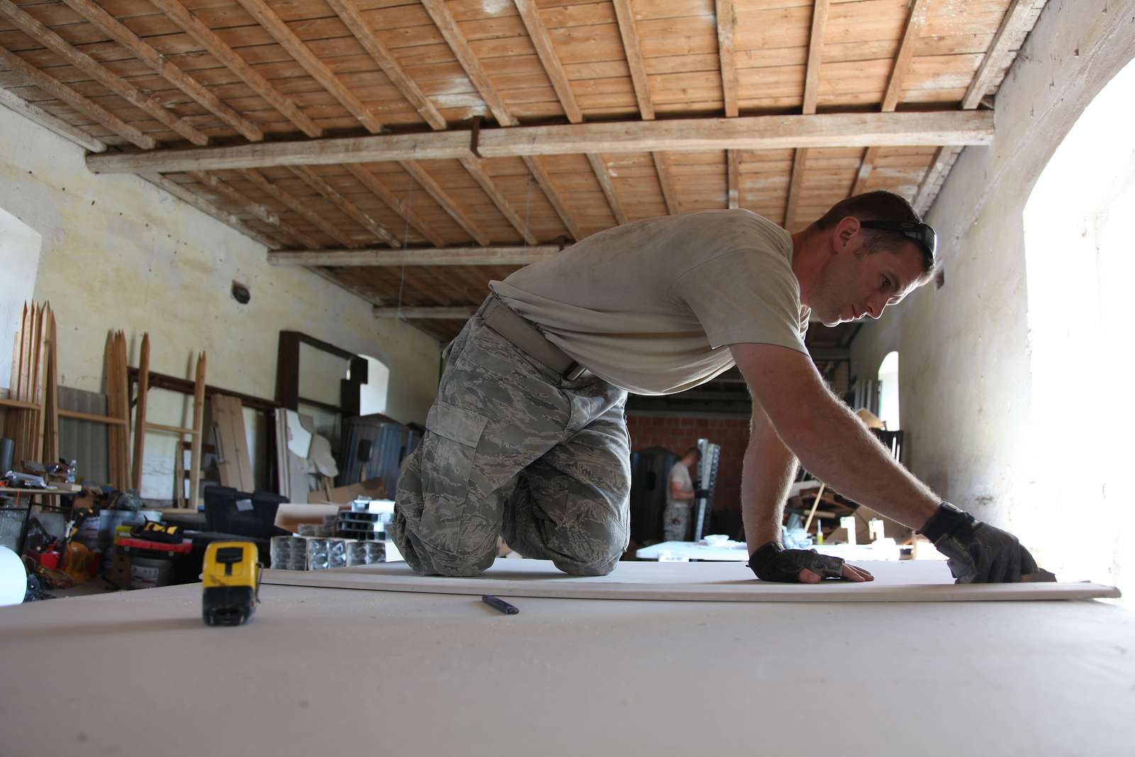 Colorado National Guardsmen remodel historic structure - U.S. National Archives Public Domain Search