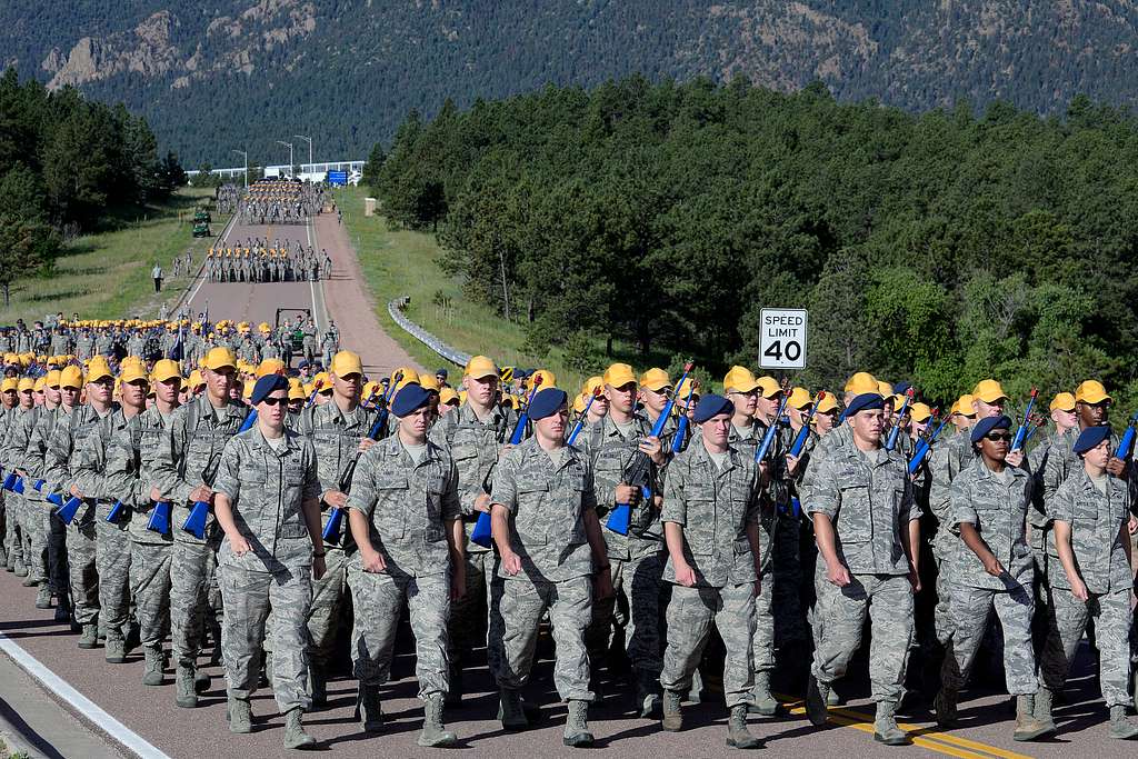 Basic Cadets At The Us Air Force Academy March To Nara And Dvids Public Domain Archive Public 3558