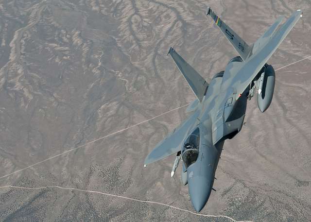 An F-15C assigned to the 122nd Fighter Squadron, Louisiana - PICRYL ...