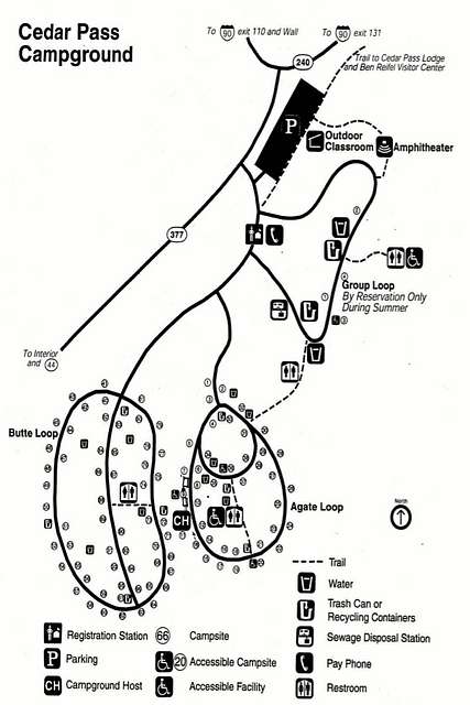 NPS badlands-cedar-pass-campground-map - PICRYL Public Domain Search