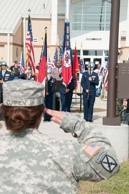 DVIDS - Images - 81st Regional Support Command Color Guard at a Panthers  game [Image 5 of 6]