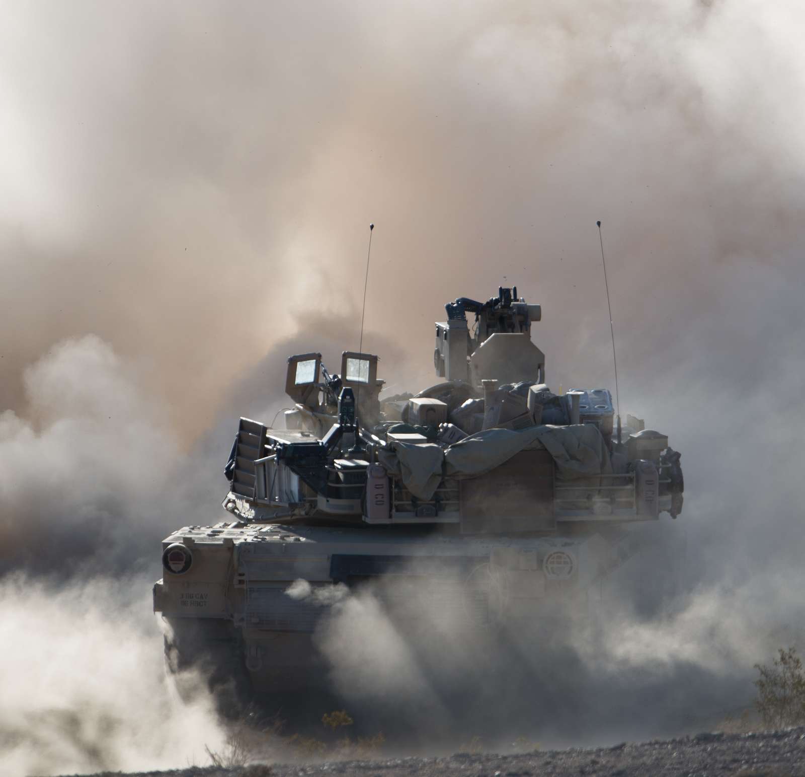 An M1A2 Abrams Tank Crew From D Company, 3rd Battalion, - NARA & DVIDS ...