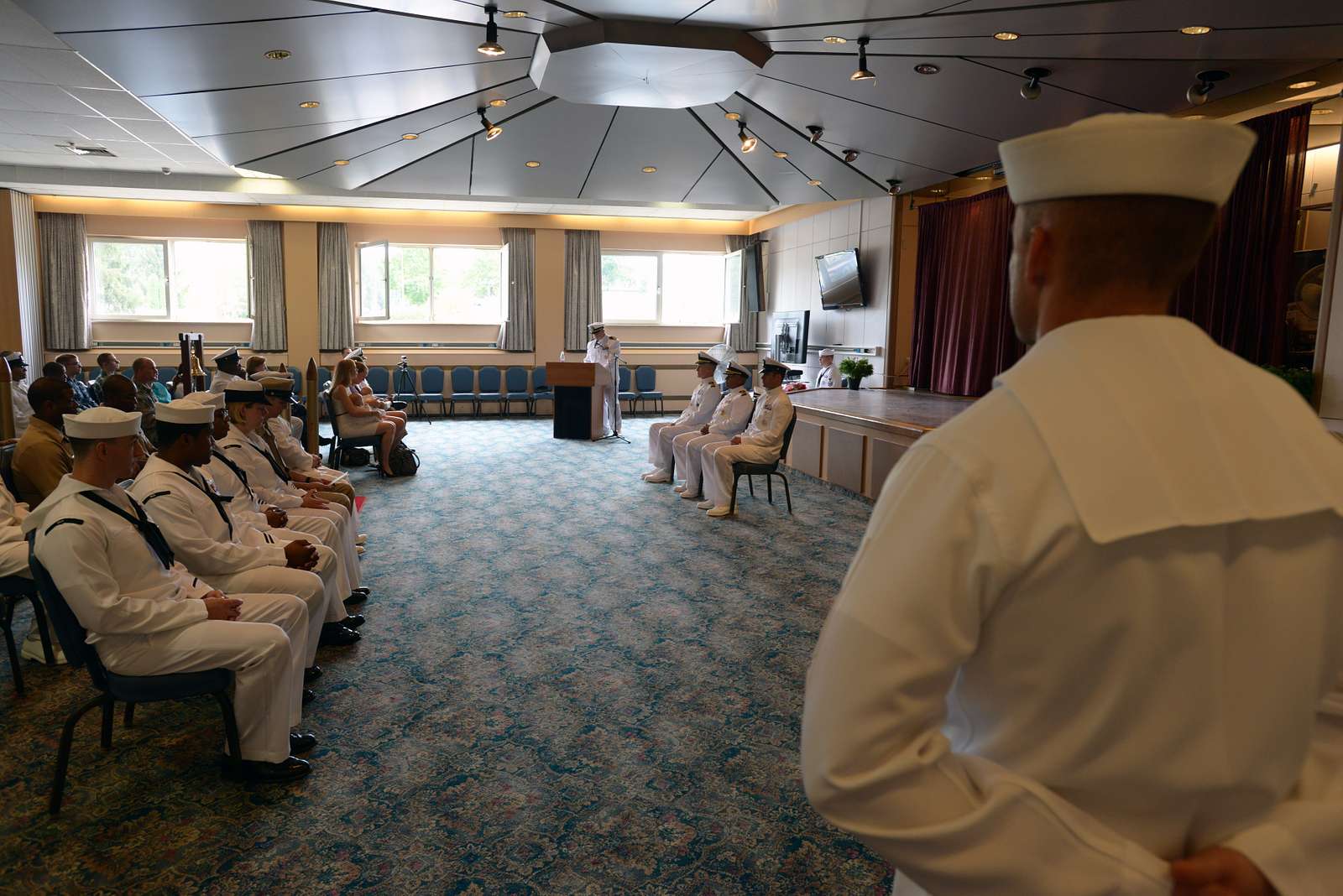 A commissioning ceremony is held for U.S. Navy Chief NARA & DVIDS