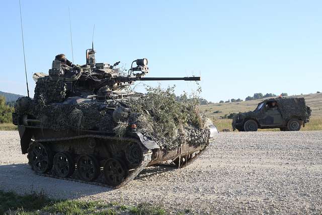 A German Wiesel 1A1 MK armored fighting vehicle of - NARA & DVIDS ...