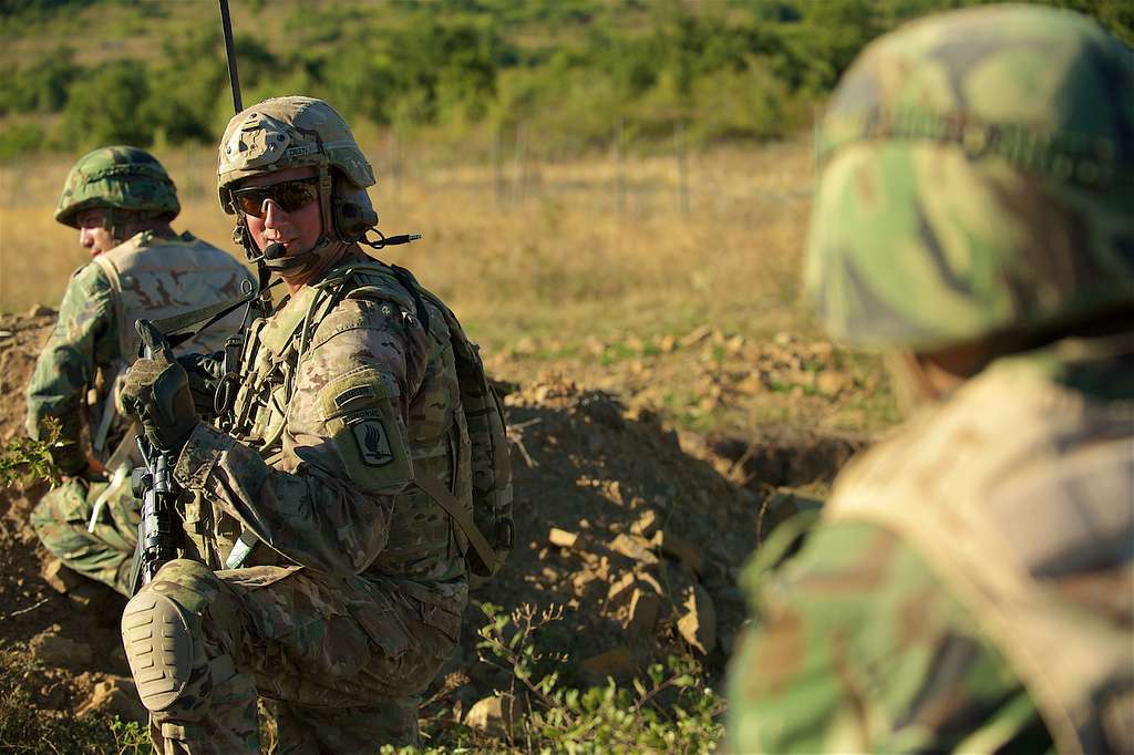 Sgt. 1st Class Daniel Deen, a platoon sergeant assigned - PICRYL ...