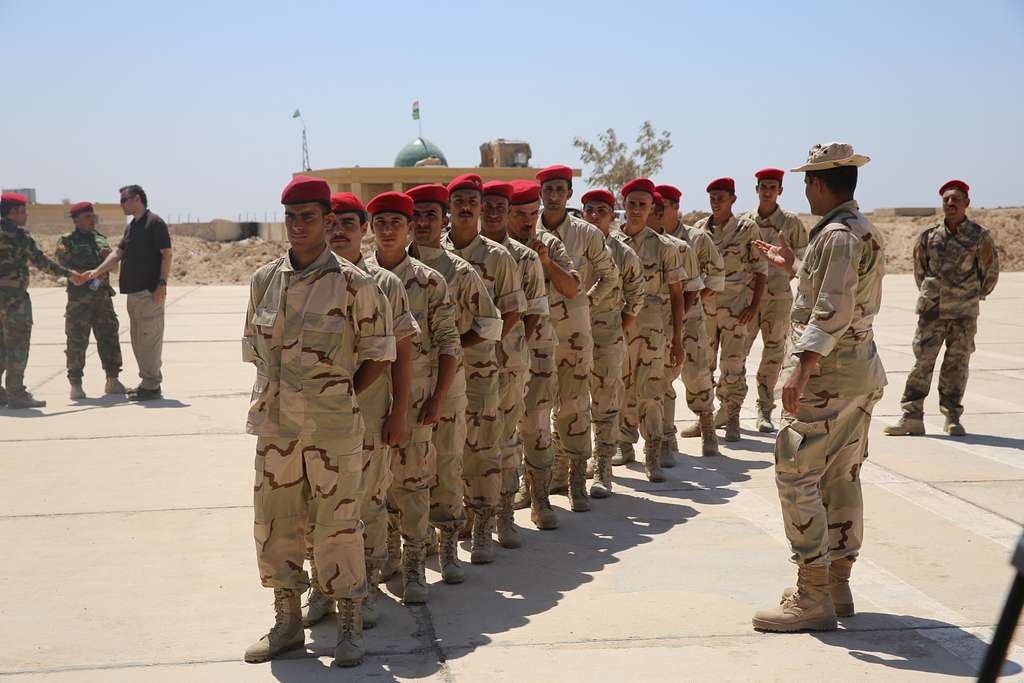 Members of the Popular Mobilization Program line up - PICRYL Public ...