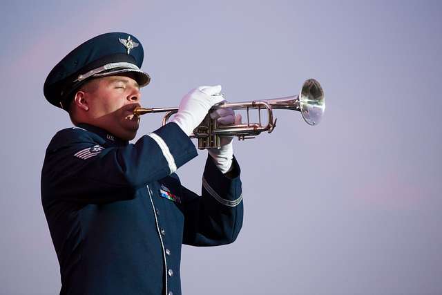 Tech. Sgt. Michael Brest, a trumpeter with The United - PICRYL - Public ...